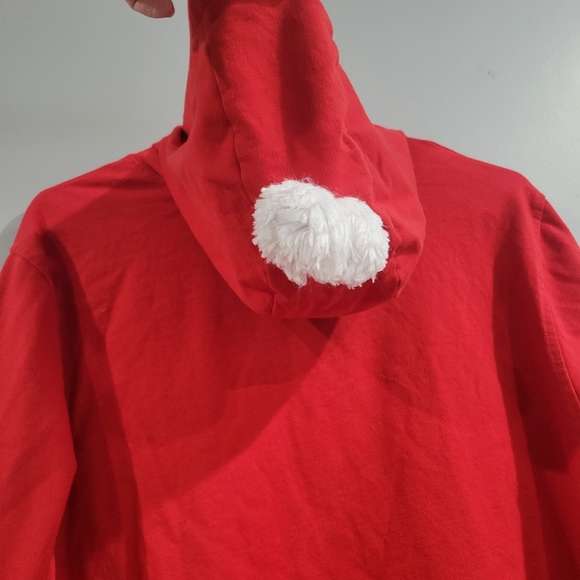 Red Santa Hoodie with Belt Design - Picture 3 of 9
